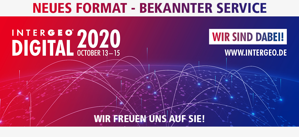 INTERGEO Digital 2020 - Wir sind dabei!